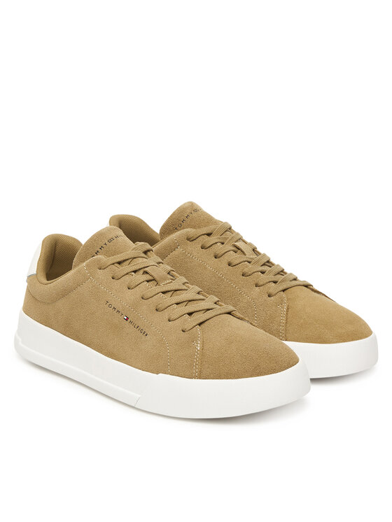 Кроссовки Th Court Core Suede FM0FM05716 Tommy Hilfiger, коричневый — фото 2