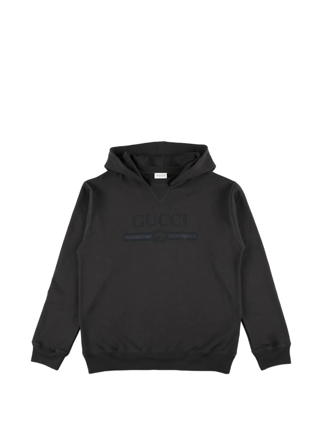 Худи с логотипом Gucci Kids, серый