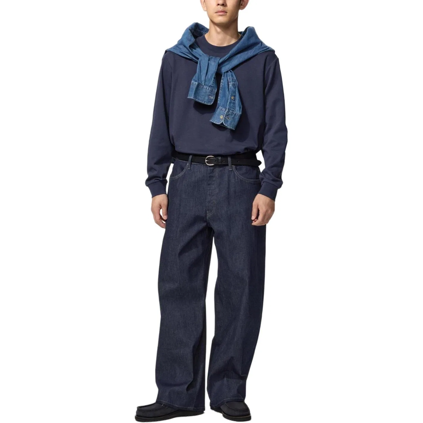 Мужские джинсы с зауженным кроем EZY Jeans UNIQLO — фото 3