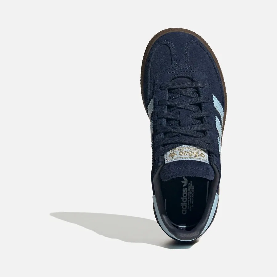 Детские спортивные кроссовки с замшевым верхом Originals Handball Spezial 3-Stripes adidas, Темно-синий — фото 4
