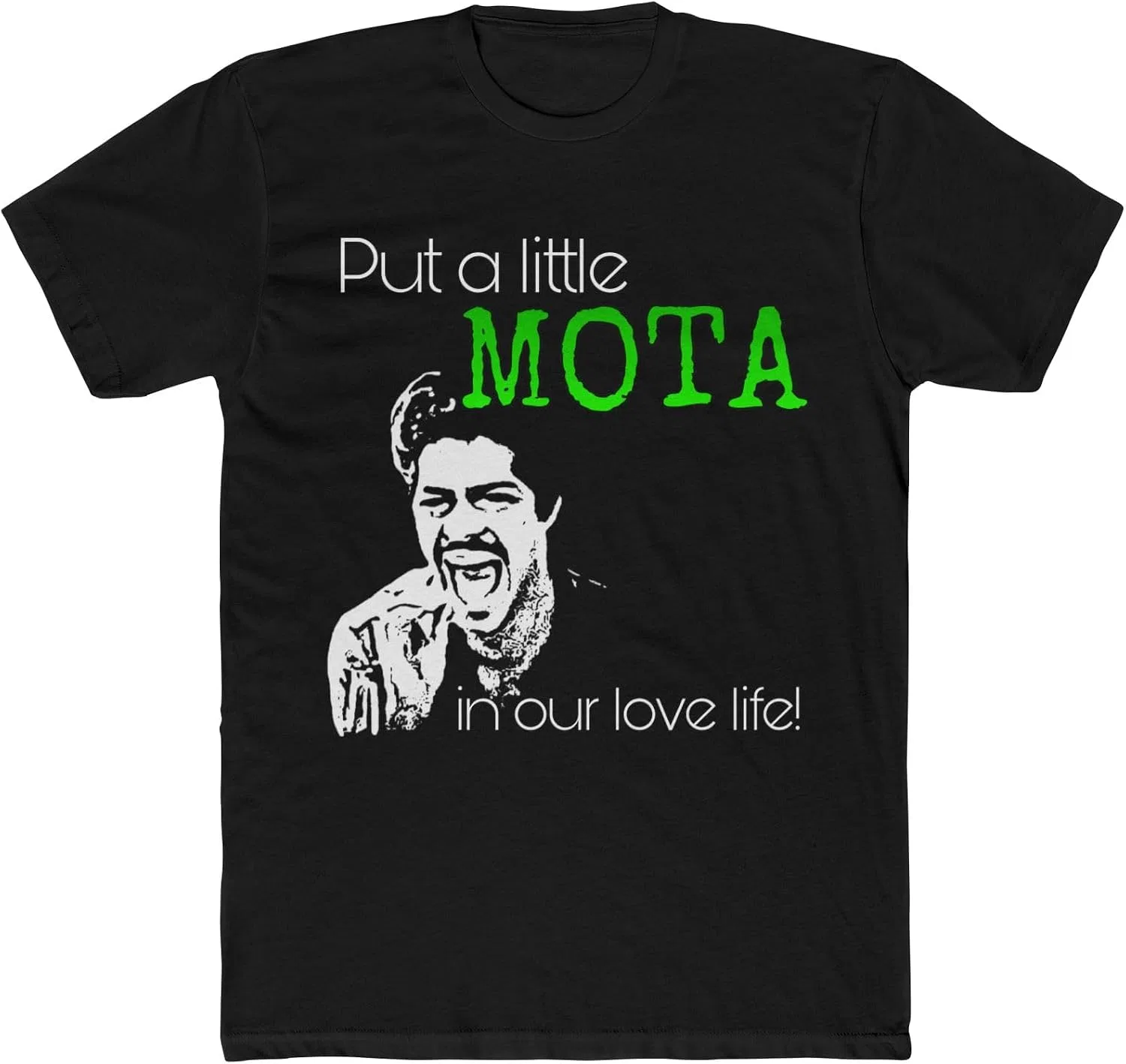 Женская футболка хлопковая A Little Mota la Bamba, чёрный