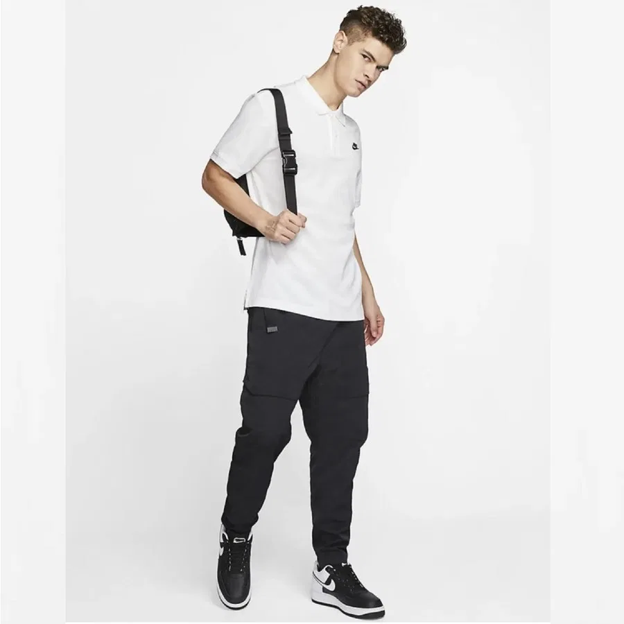 Футболка поло с длинным рукавом Sportswear Nike, Белый — фото 3