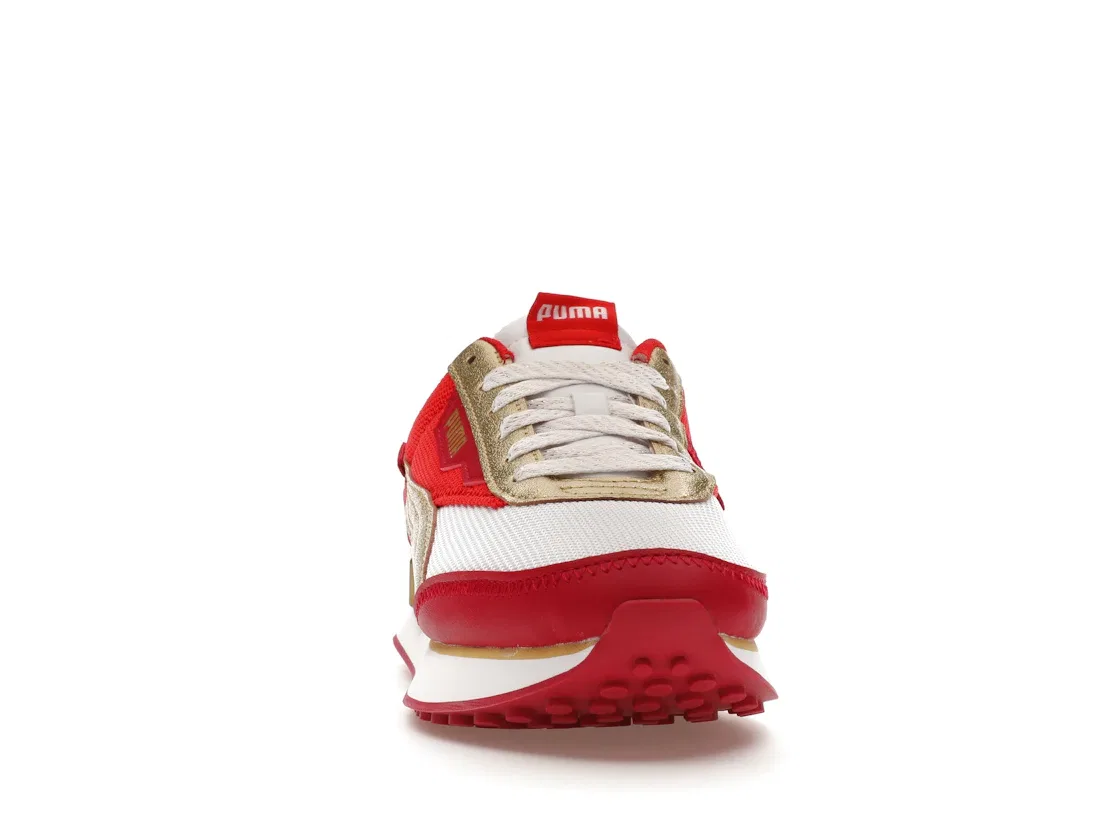 Детские кроссовки Lifestyle Puma Future Rider Glitz (GS) Puma, White/Persian Red/Team Gold — фото 2