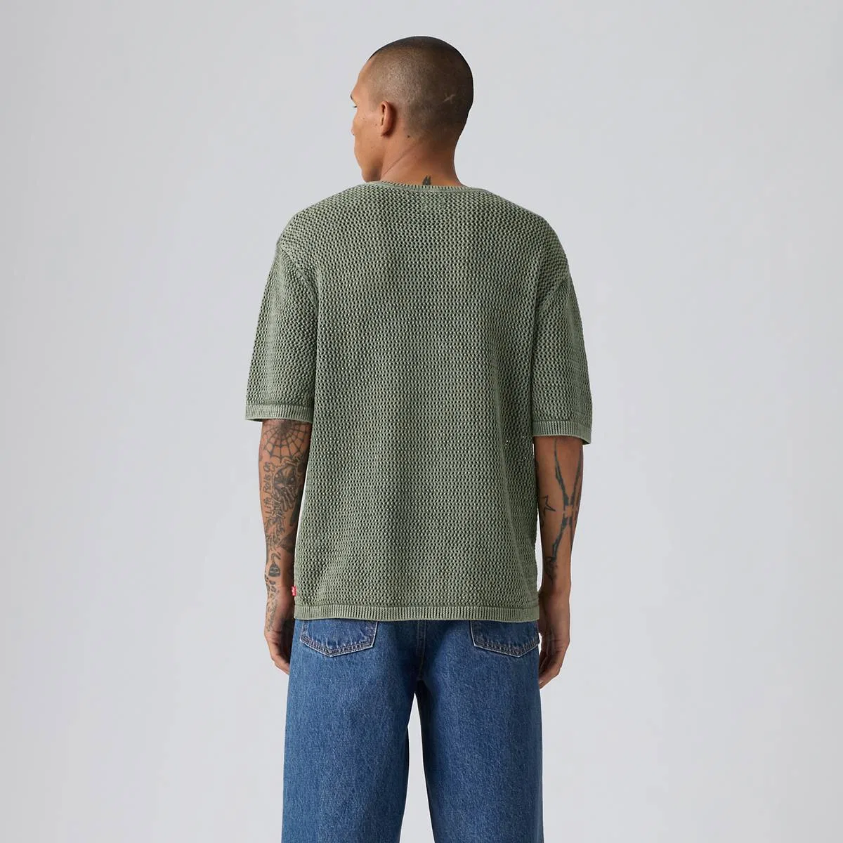 Вязаный свитер-рубашка Stinson Levi's, Mulled Basil - Green — фото 4