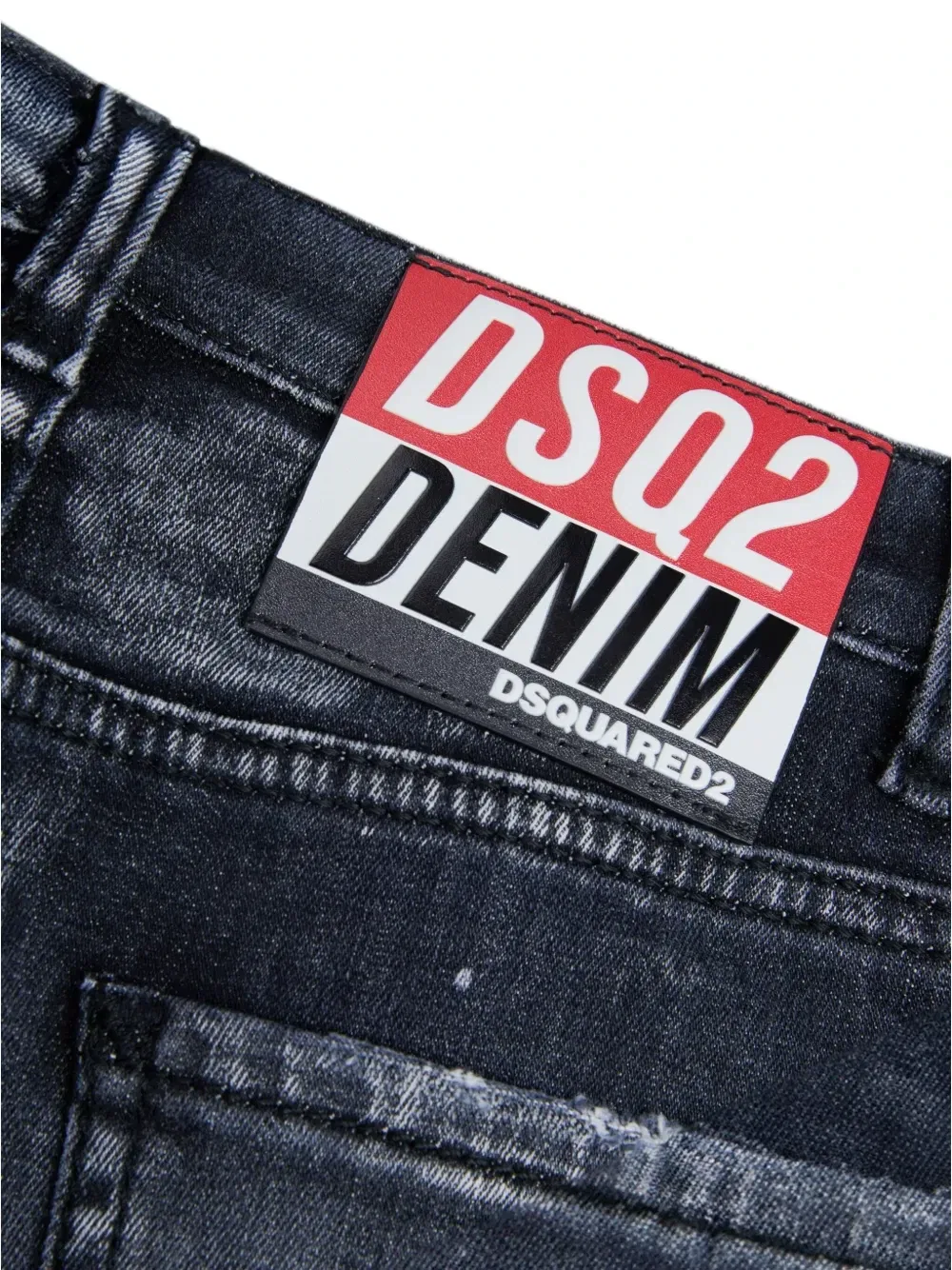Джинсы Twist с эффектом потертости Dsquared2 Kids, синий — фото 4