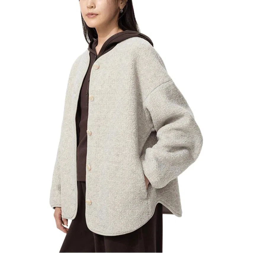 Женская вельветовая куртка Light Gray UNIQLO, Light Gray