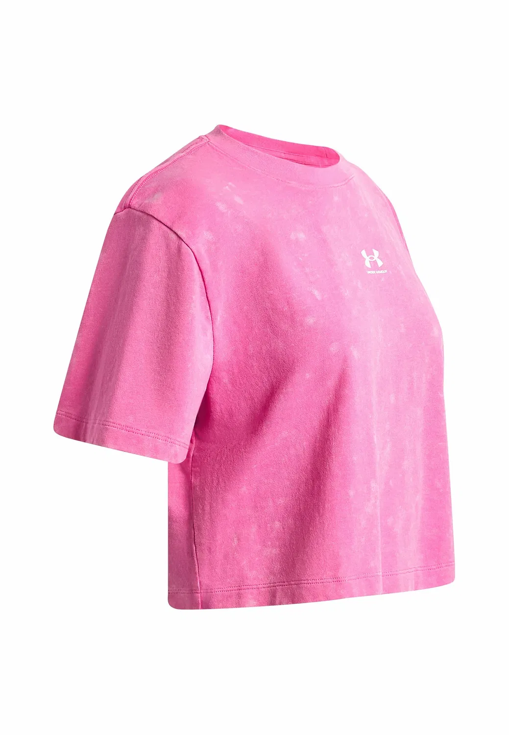 Футболка унисекс Rival wash - базовая модель Under Armour, Pink Frenzy — фото 3