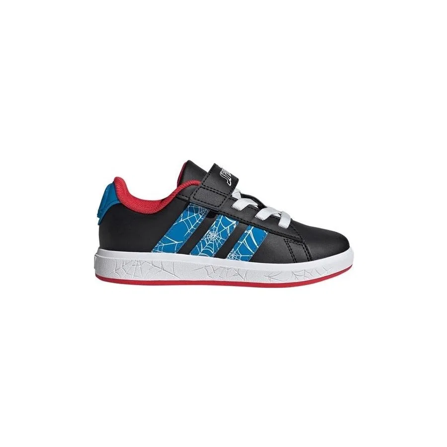 Детские кроссовки с дизайном Spider-Man GRAND COURT SPIDER-MAN EL K adidas, Синий — фото 2
