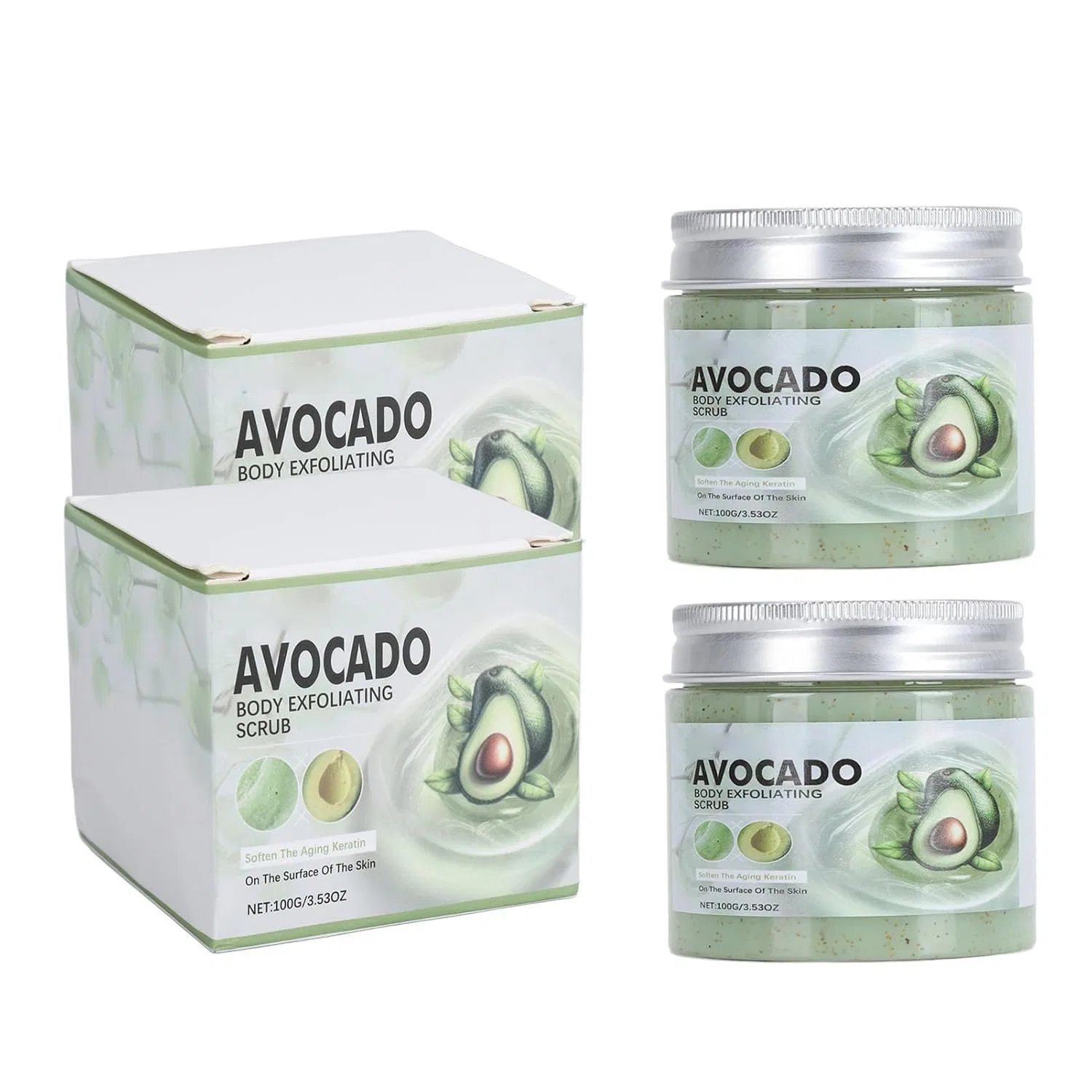Скраб для тела Avocado, Fybida, 100 г x 2