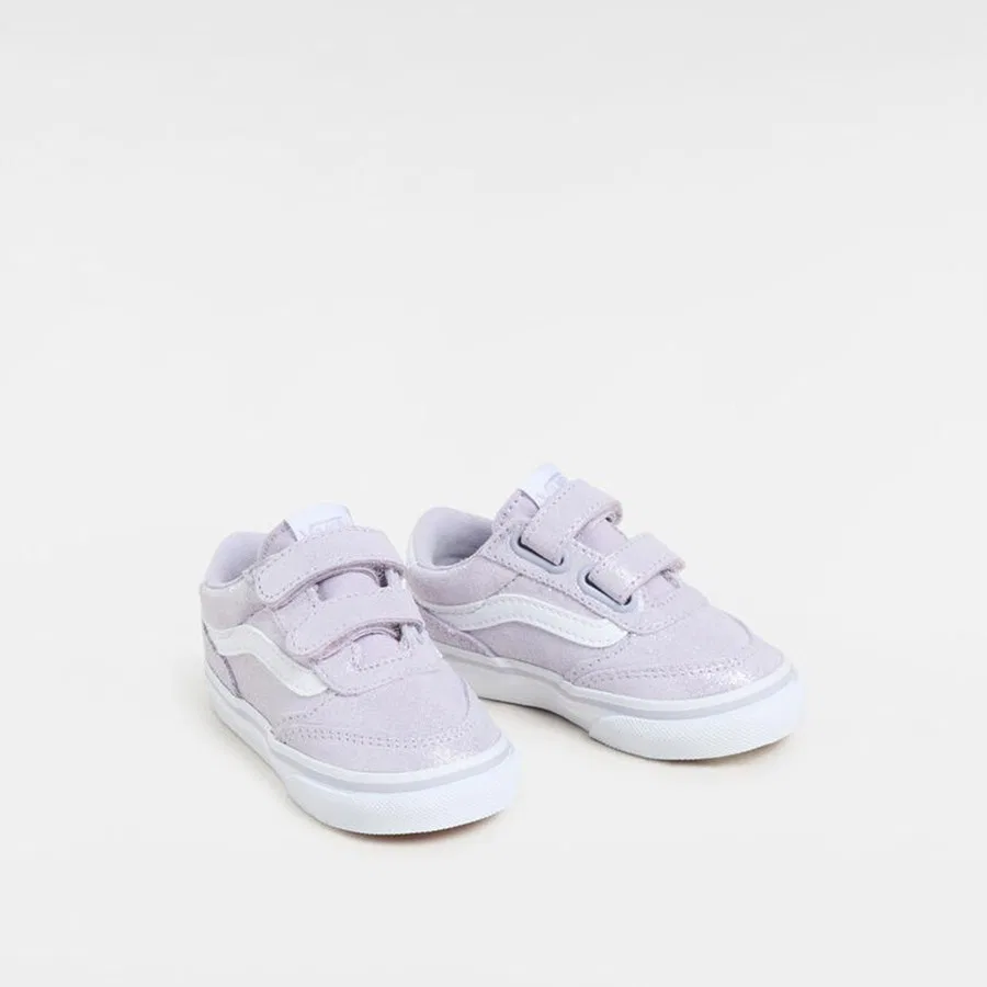 Кроссовки детские с липучкой Brooklyn Ls V Vans, Фиолетовый — фото 3