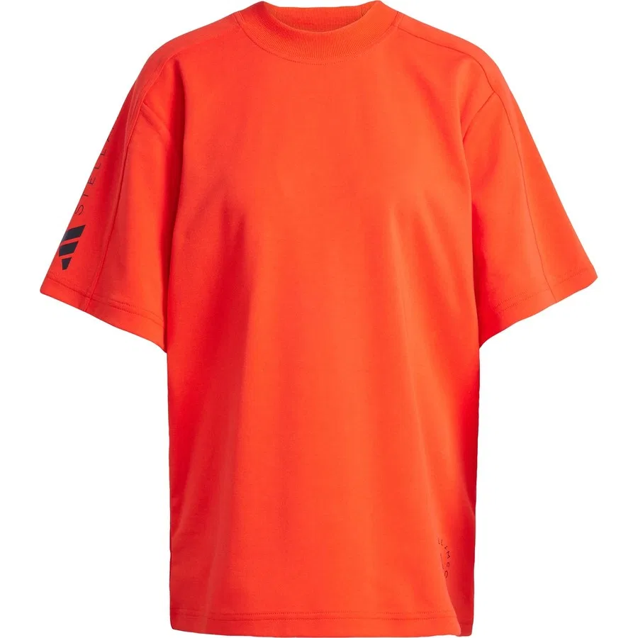 Женская футболка oversize с принтом adidas by Stella McCartney Logo Tee adidas, Красный — фото 3