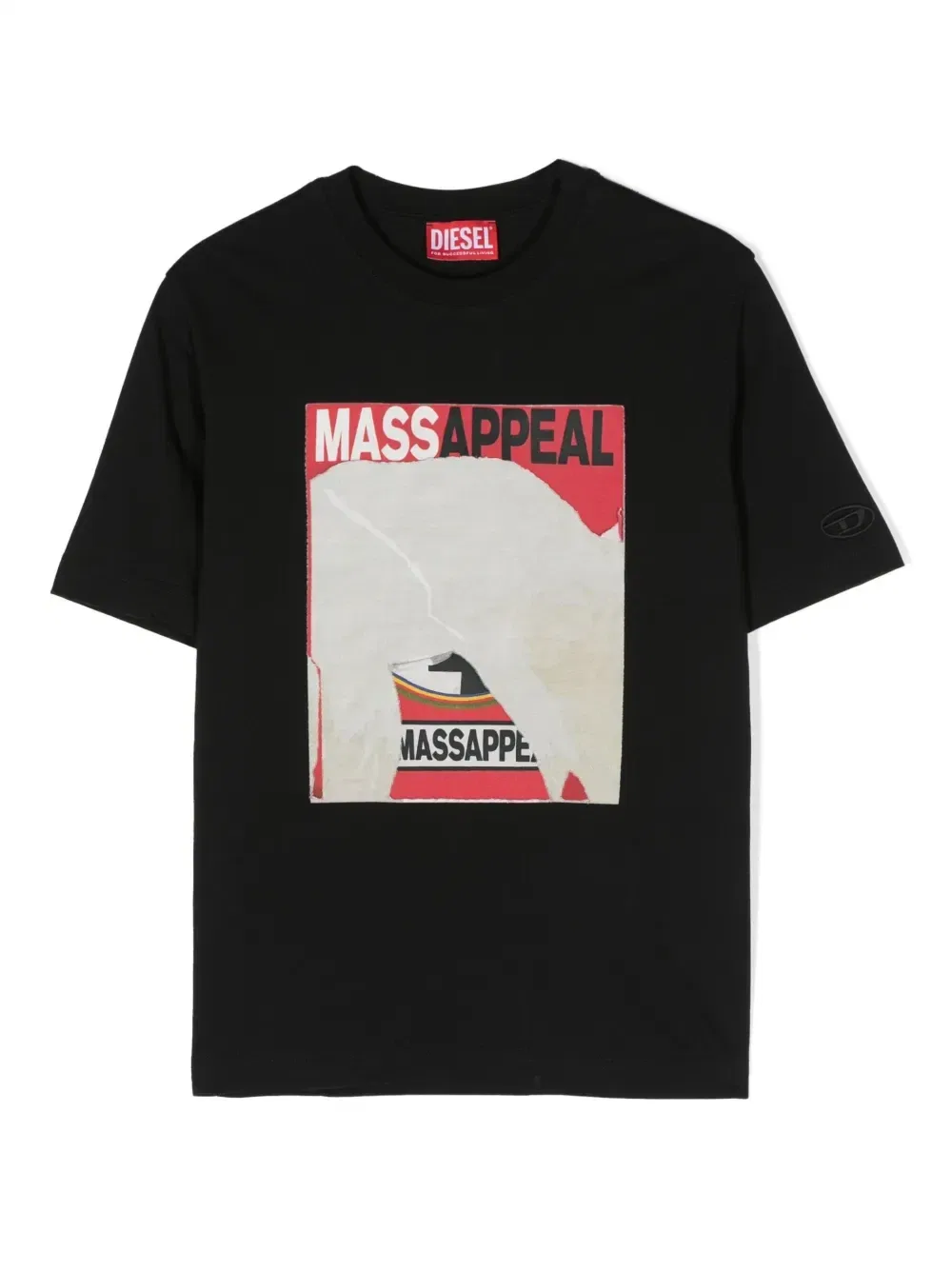Футболка с принтом Massappeal Diesel Kids, черный