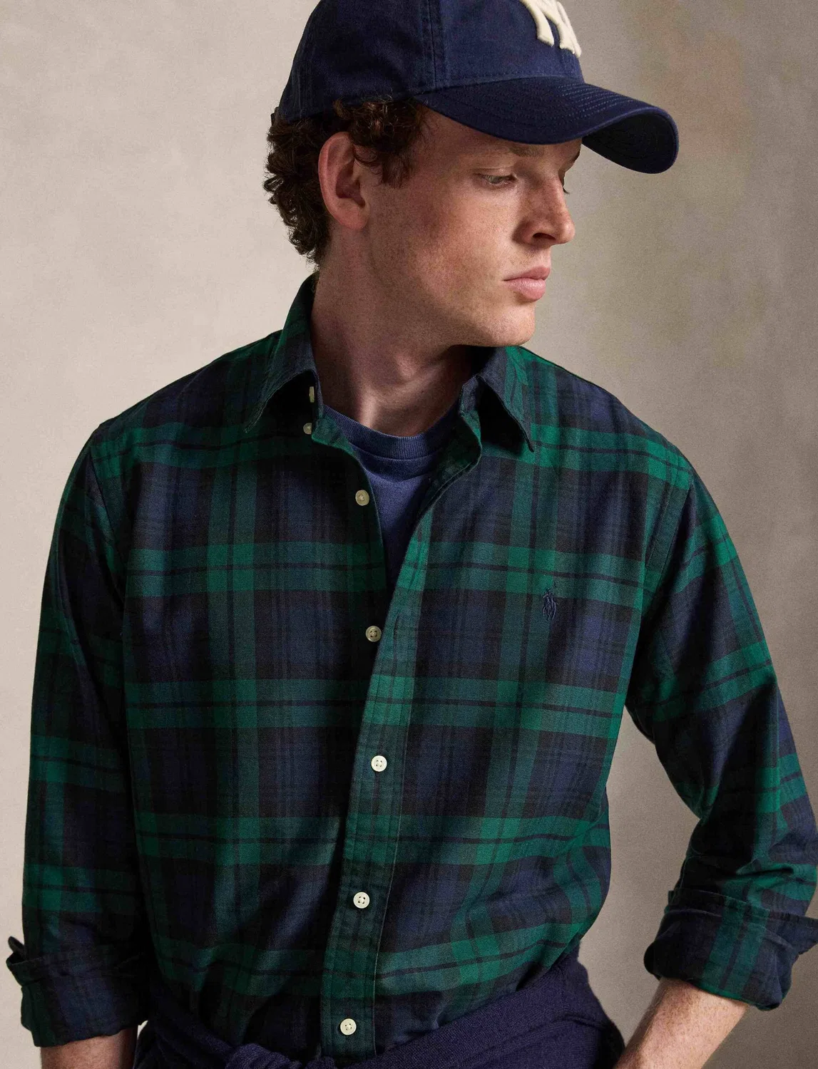 Рубашка с длинным рукавом Polo Ralph Lauren, темно-синий — фото 4