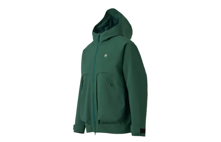 Детская ветровка на молнии с капюшоном KOLON SPORT, Dark Green DG