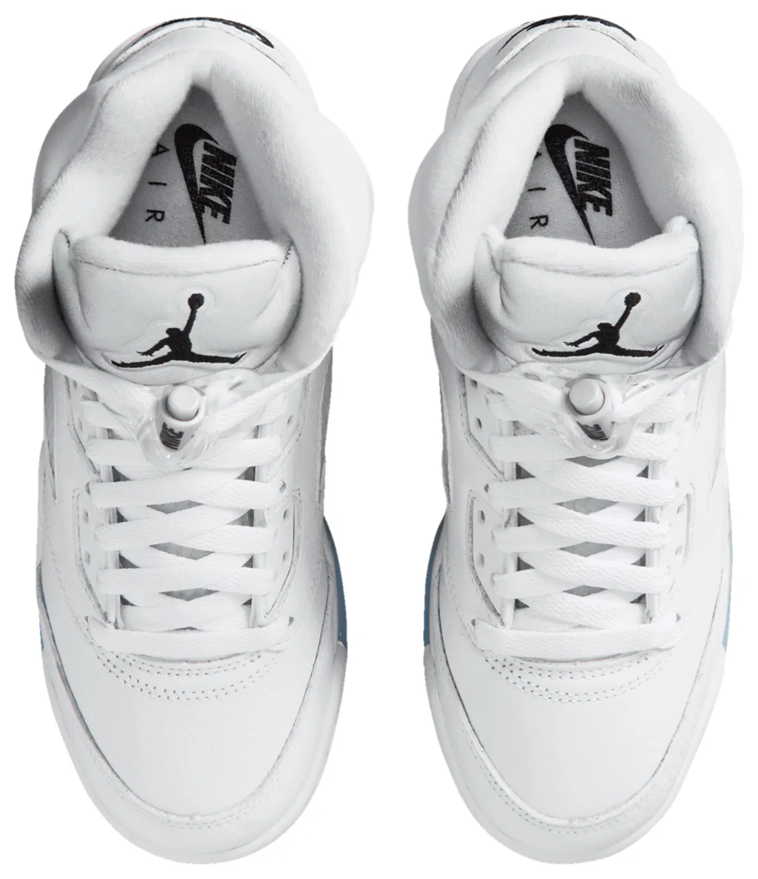 Баскетбольные кроссовки для мальчиков Retro 5 Jordan, белый/серебристый/черный — фото 4