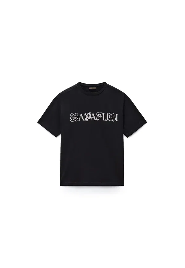 Футболка с принтом Unisex Napapijri Beauty, черный
