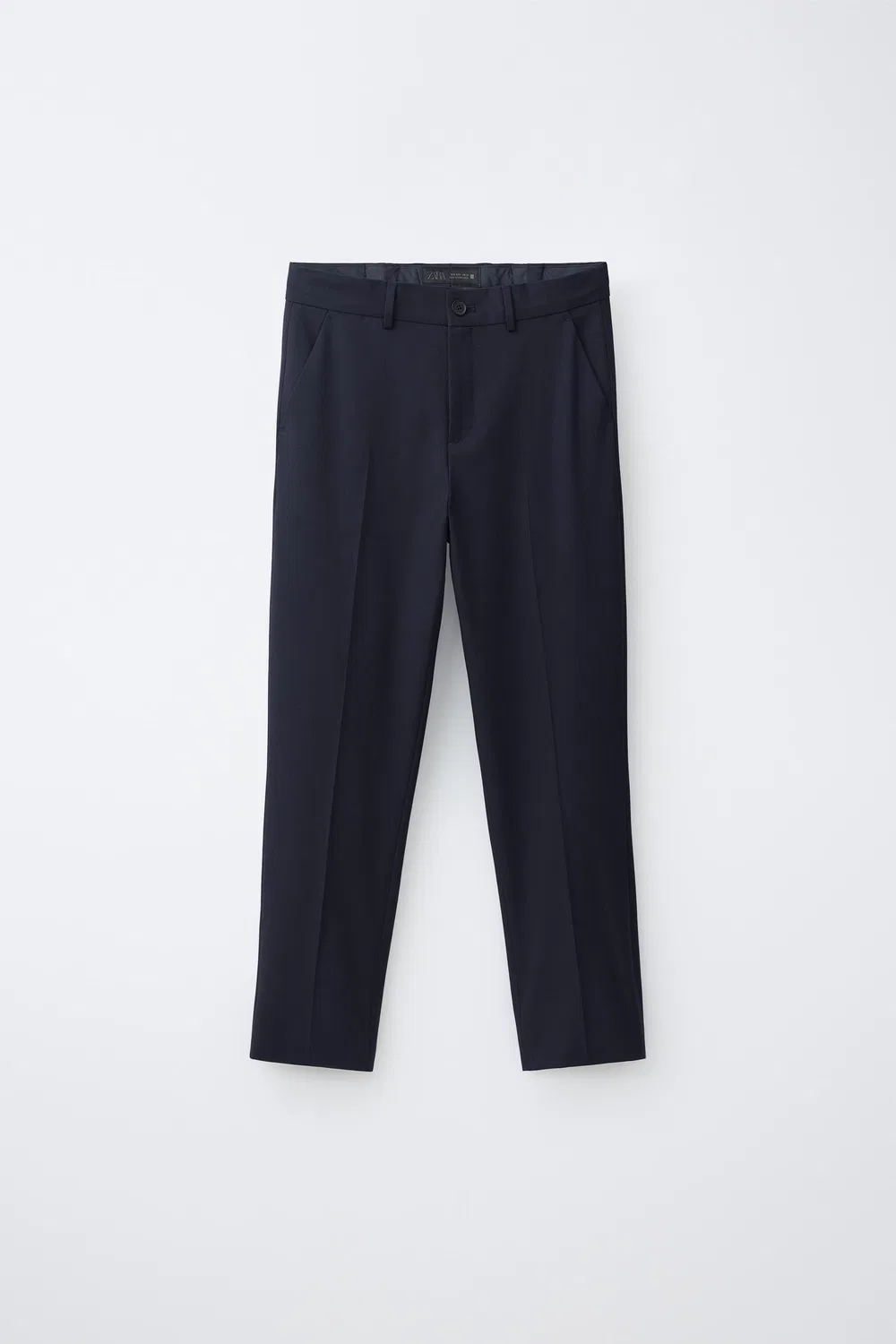 Текстурированные брюки от костюма ZARA, Ink blue