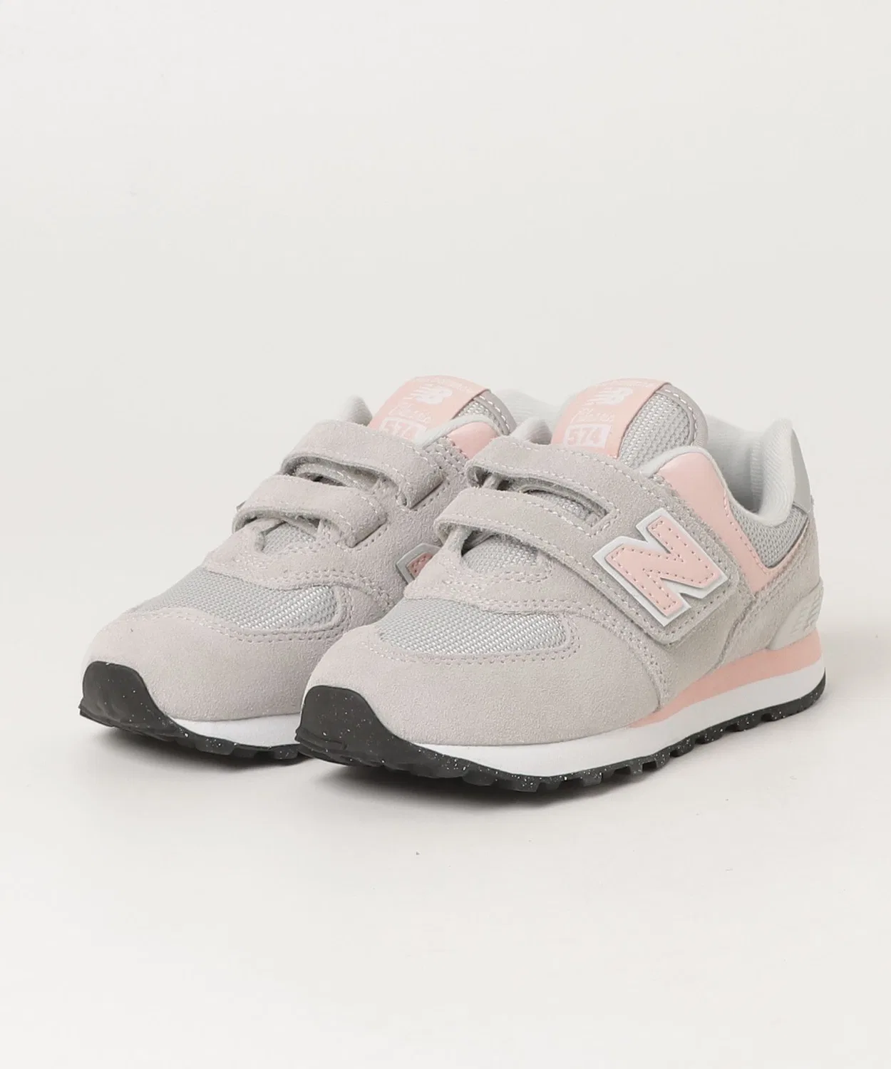 Детские кроссовки на липучках 574 Core Hook & Loop New Balance, Pink — фото 2