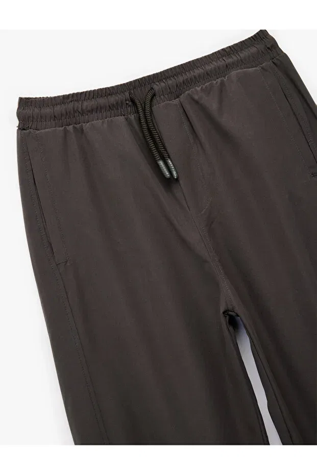 Детские брюки для мальчиков прямого кроя Anthracite boy's trousers 6wkb40018tw Koton, Anthracite — фото 3