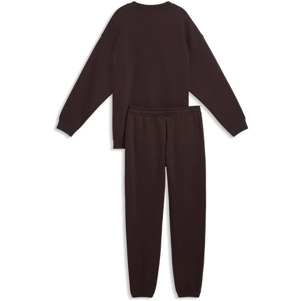 Детский спортивный костюм для девочек Puma Oversized Tracksuit, Brown — фото 4