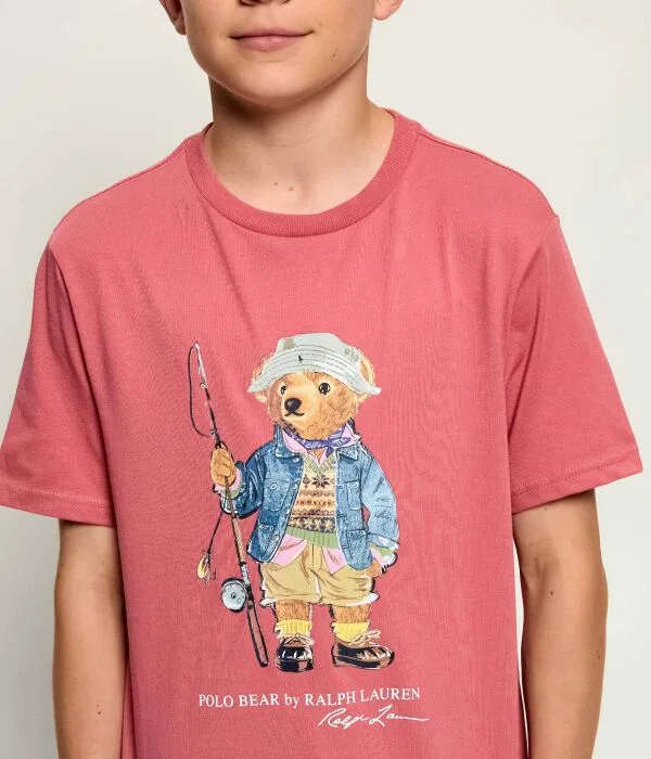 Детская футболка для мальчиков хлопковая Polo Ralph Lauren, Rosa — фото 4