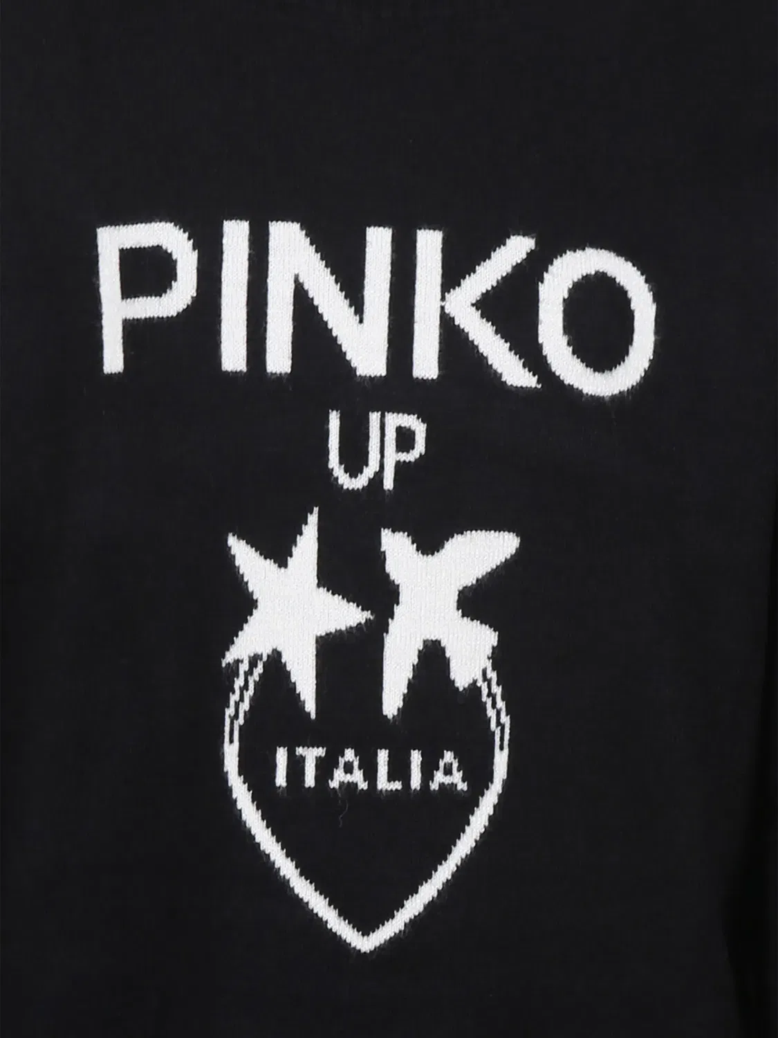 Платье с интарсией логотипа PINKO, черный — фото 2