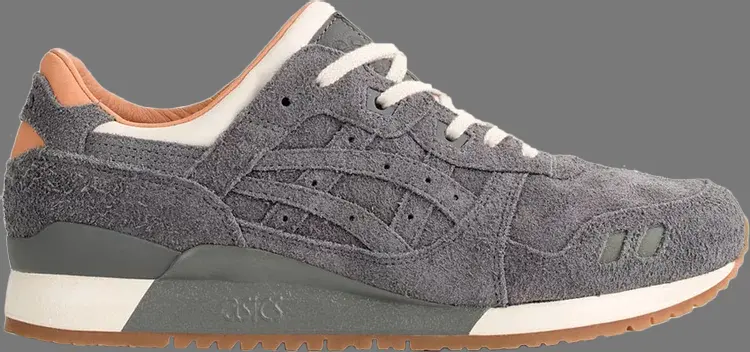 

Кроссовки packer shoes x j.crew x gel lyte 3 '1907 collection charcoal' Asics, серый