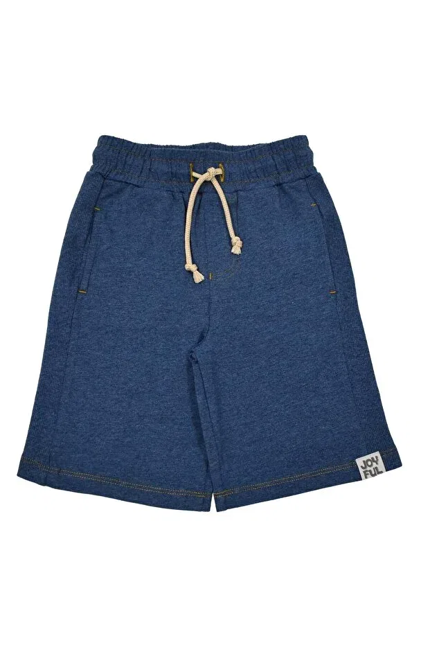 Детские шорты для мальчиков джинсовые Organickid, Navy Blue — фото 2
