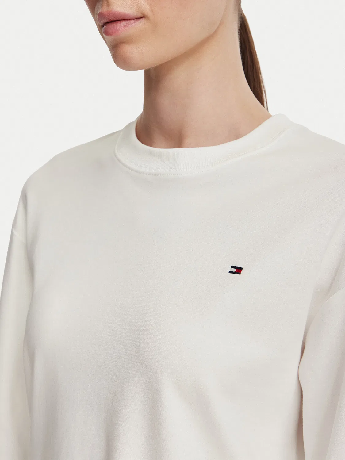 Женская блузка свободного кроя Tommy Hilfiger, белый — фото 3