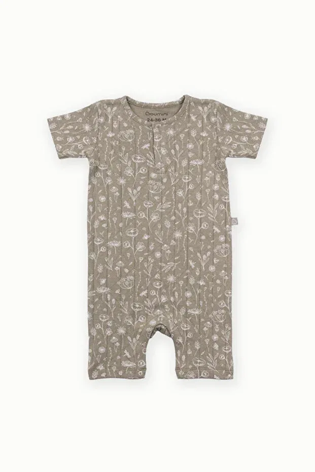Детский комбинезон для девочек хлопковый Spring Floral Boumini, Khaki