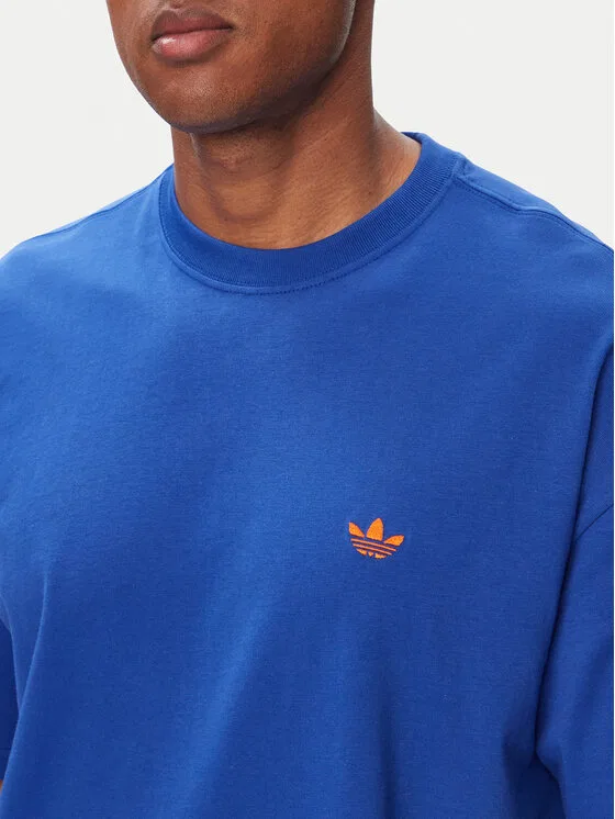 Футболка loose fit Trefoil Essentials Adidas, синий — фото 4