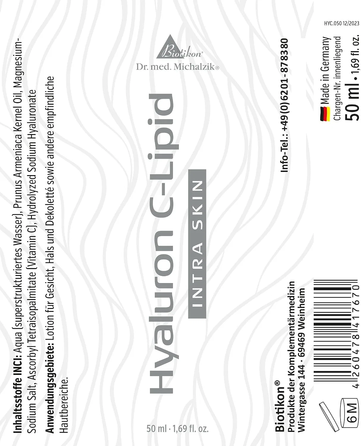 Крем для лица Hyaluronic C-Lipid, Biotikon, 50 мл — фото 2