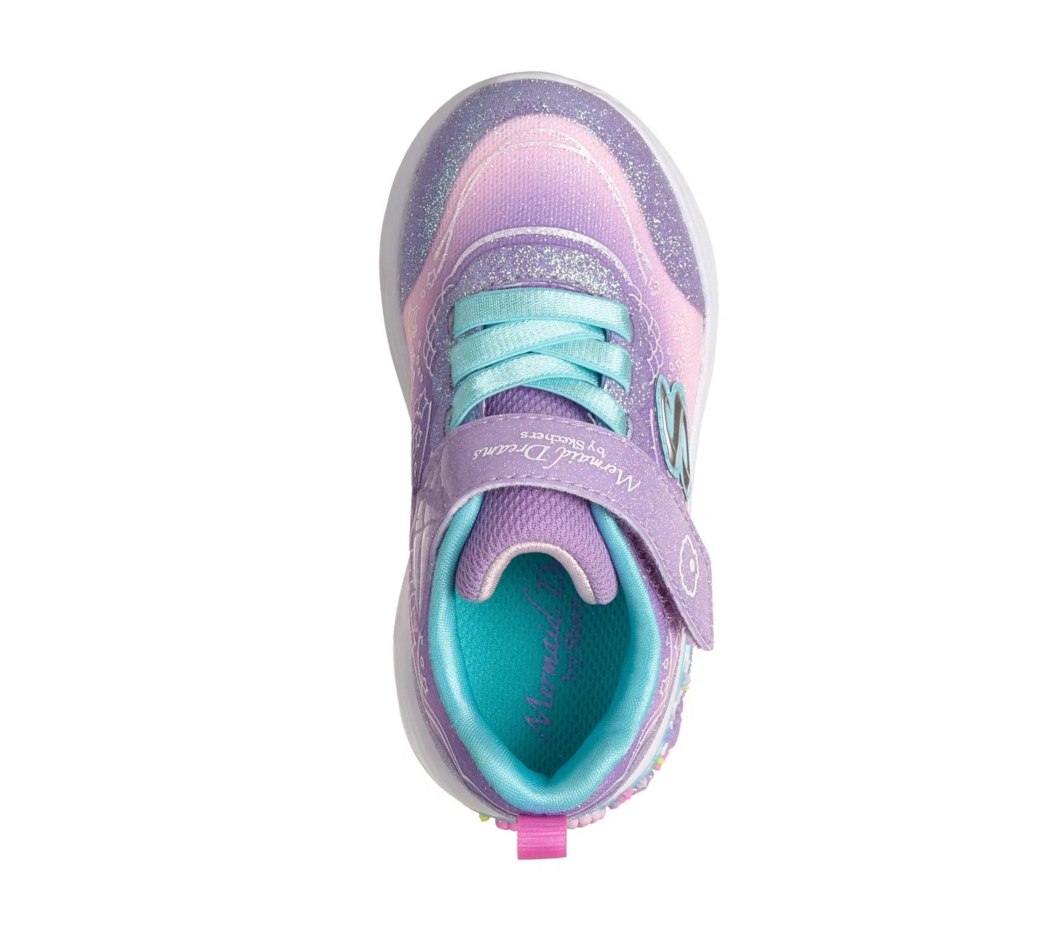 Детские кроссовки для девочек с подсветкой Skechers, Lavender — фото 3