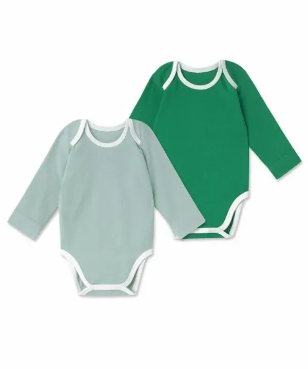 Боди Baby Ringers 2-pack, Musinsa Standard Kids, зеленый/пыльная мята