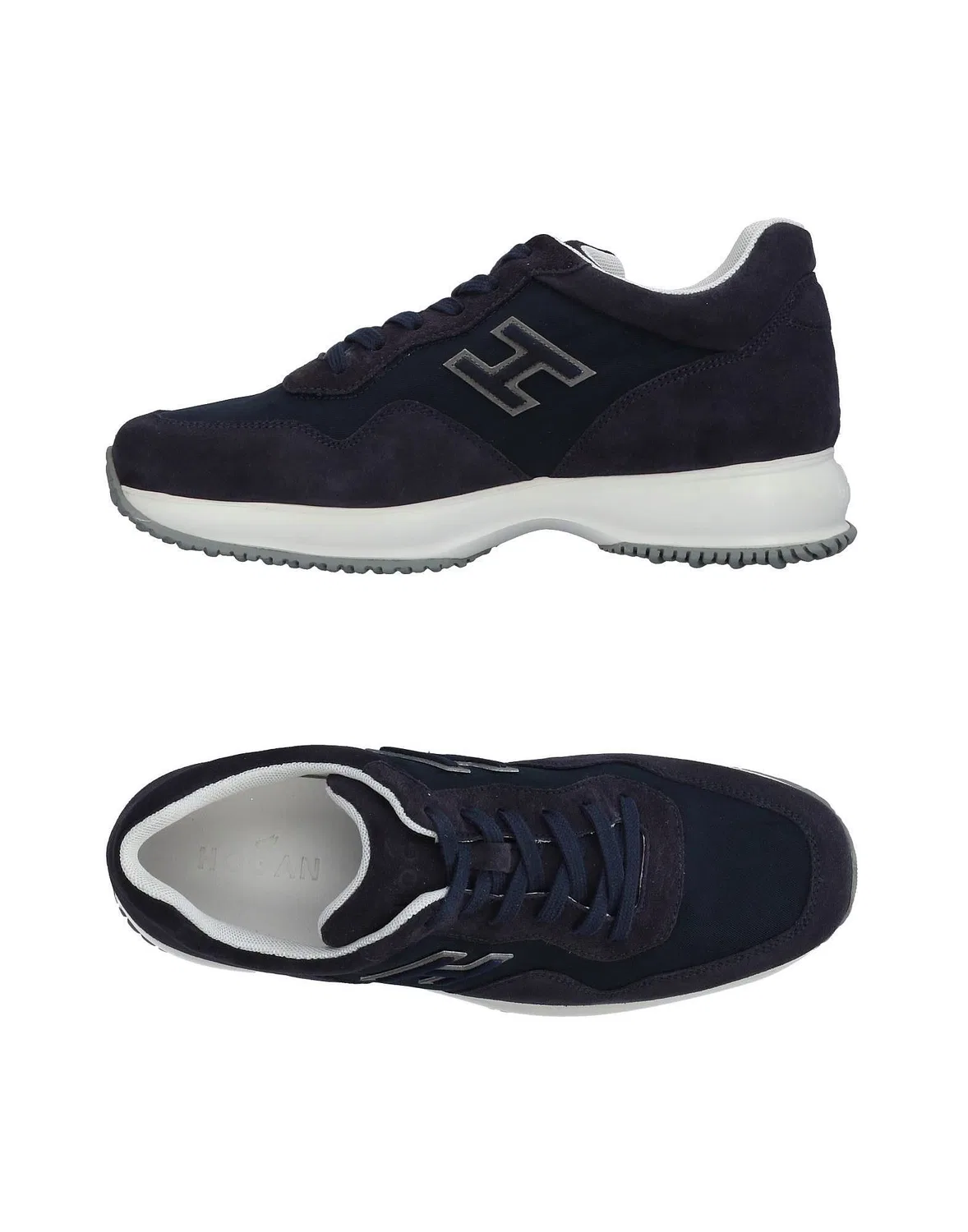 Мужские кроссовки с эффектом замши Hogan, темно-синий