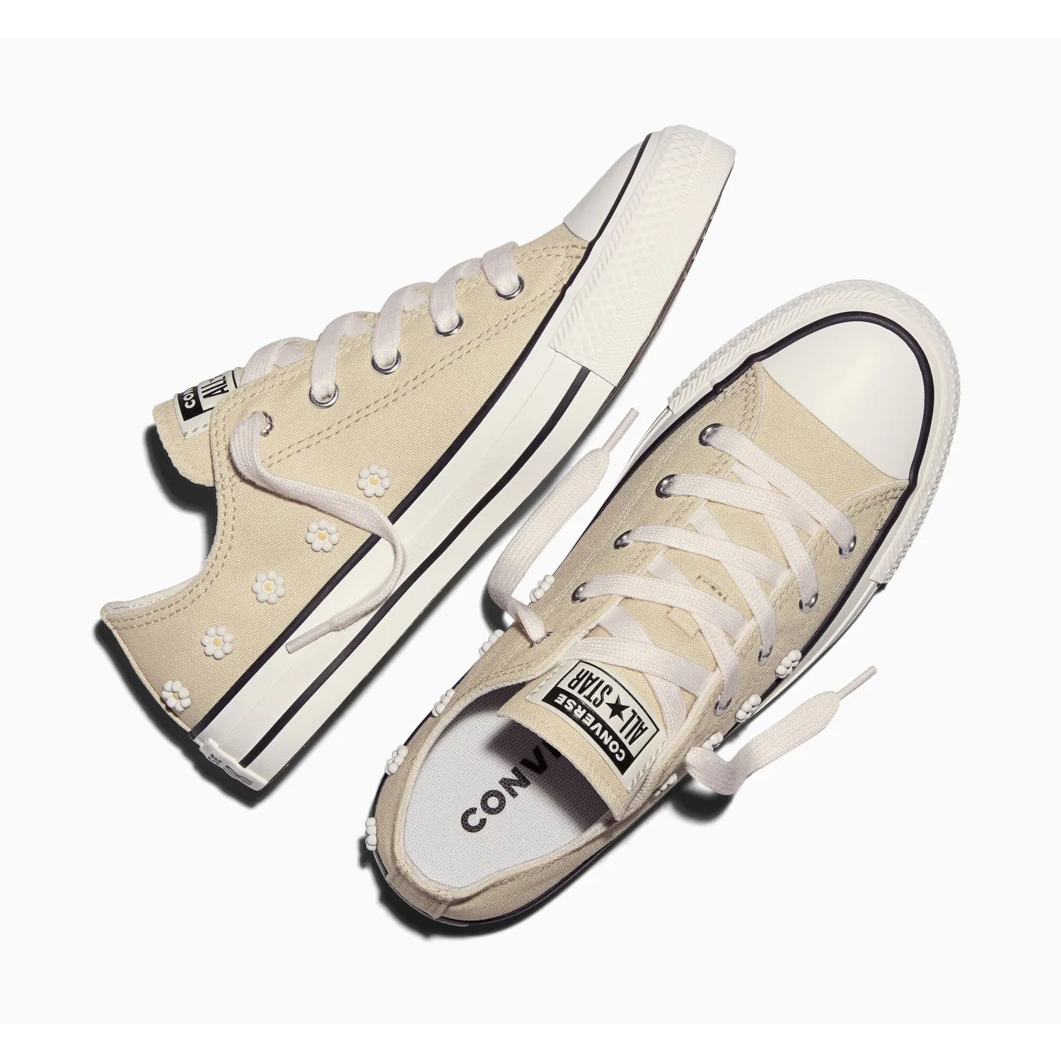 Детские кеды с шнуровкой Converse Chuck Taylor All Star, Sage Smoke/Vintage White/Black — фото 2