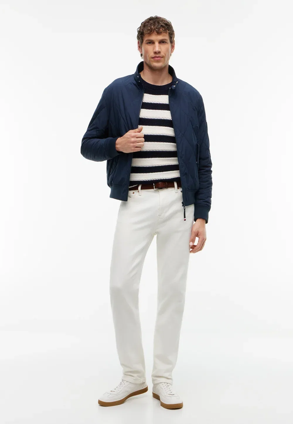 Складная стеганая куртка-бомбер в стиле харрингтон Tommy Hilfiger, Navy Blue — фото 2
