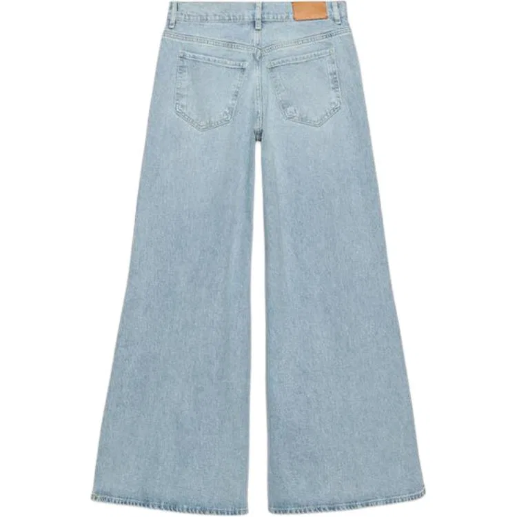 ZARA Женские джинсы клеш с умеренным расклешением ZW Jeans Blue — фото 3