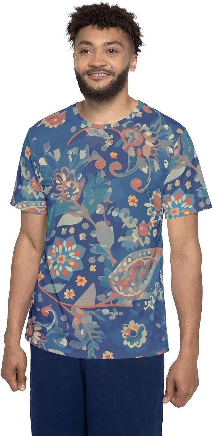 Унисекс футболка с цветочным принтом India Print, Multicolor — фото 4