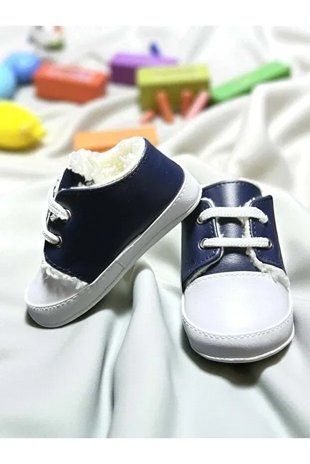 Детские пинетки на мягкой подошве Love Maxx, Navy Blue — фото 2