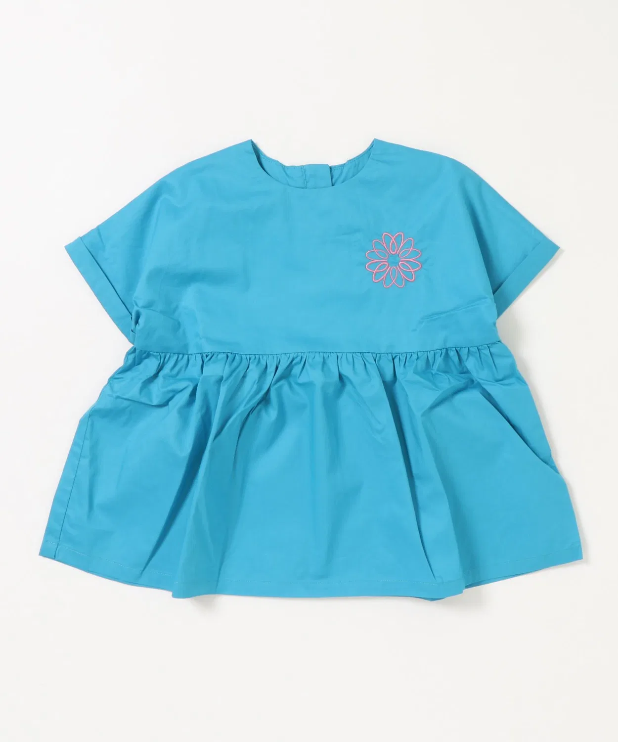 Детское платье оверсайз с цветочным принтом Welina tone, Turquoise Blue