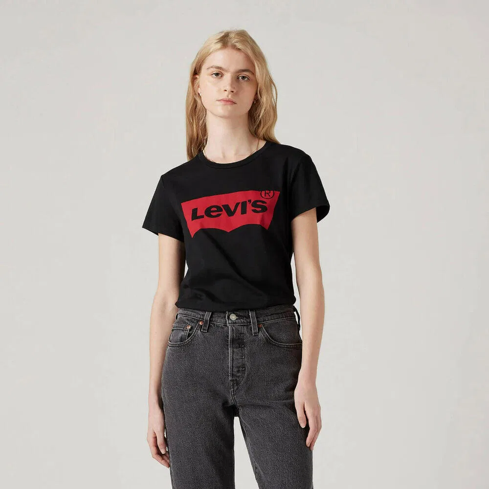 Женская футболка с коротким рукавом Levi's 17369-0201, Schwarz — фото 4