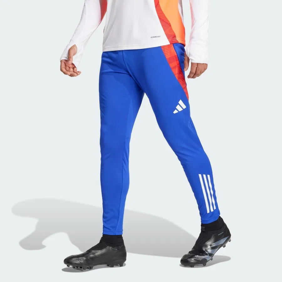 Спортивные штаны с AEROREADY и молниями Tiro 24 Competition adidas, Сине-белый