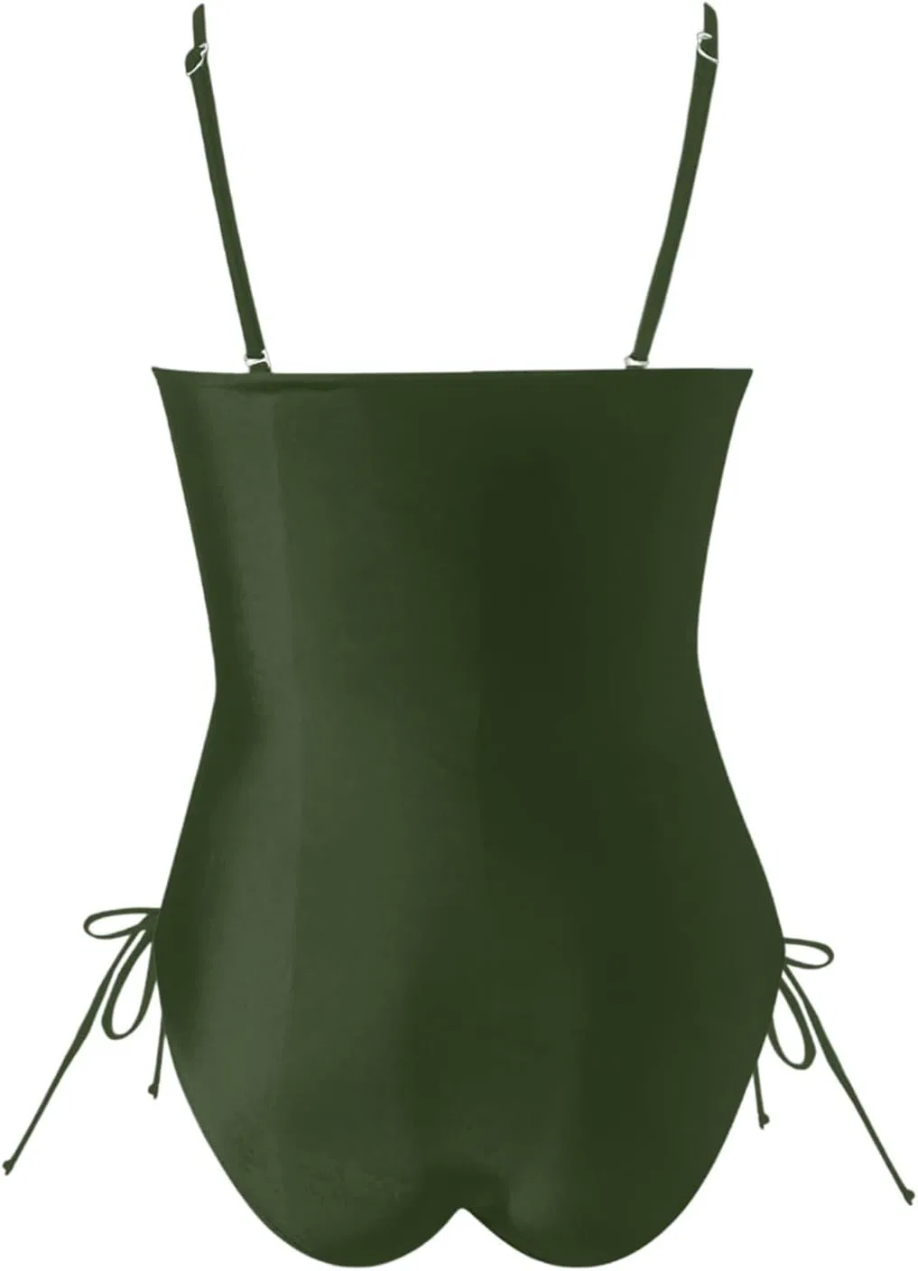Женский цельный купальник свободного кроя Seamless, Army Green — фото 4