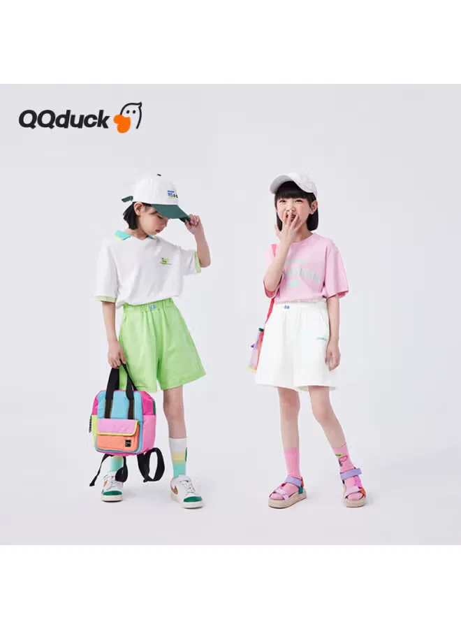 Шорты с бантом-бабочкой для девочек Qq Duck, белый — фото 4