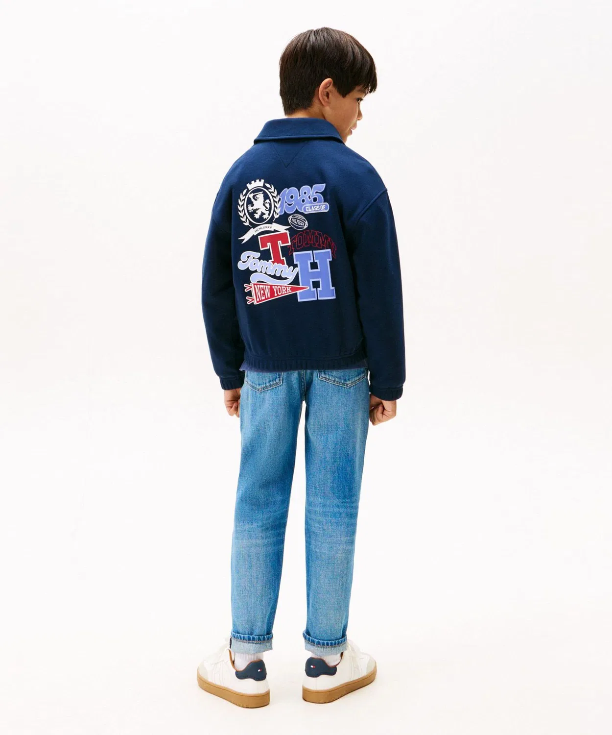 Детский бомбер с принтом Varsity Multi Badge TOMMY HILFIGER, Navy — фото 2