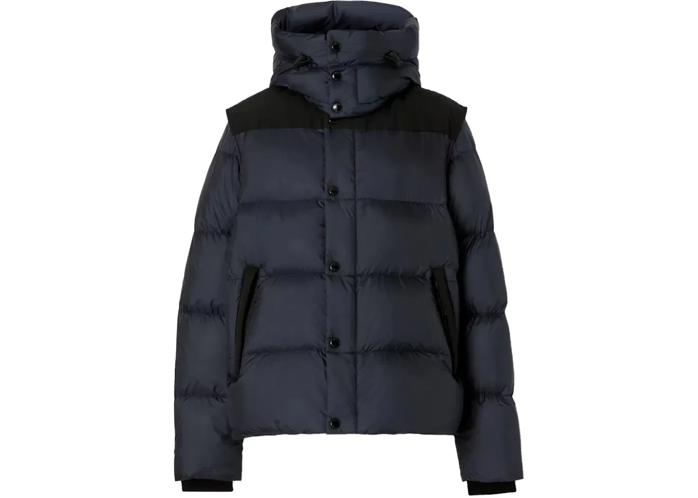 Мужская куртка-пуховик с капюшоном и отстегивающимися рукавами Burberry, Navy