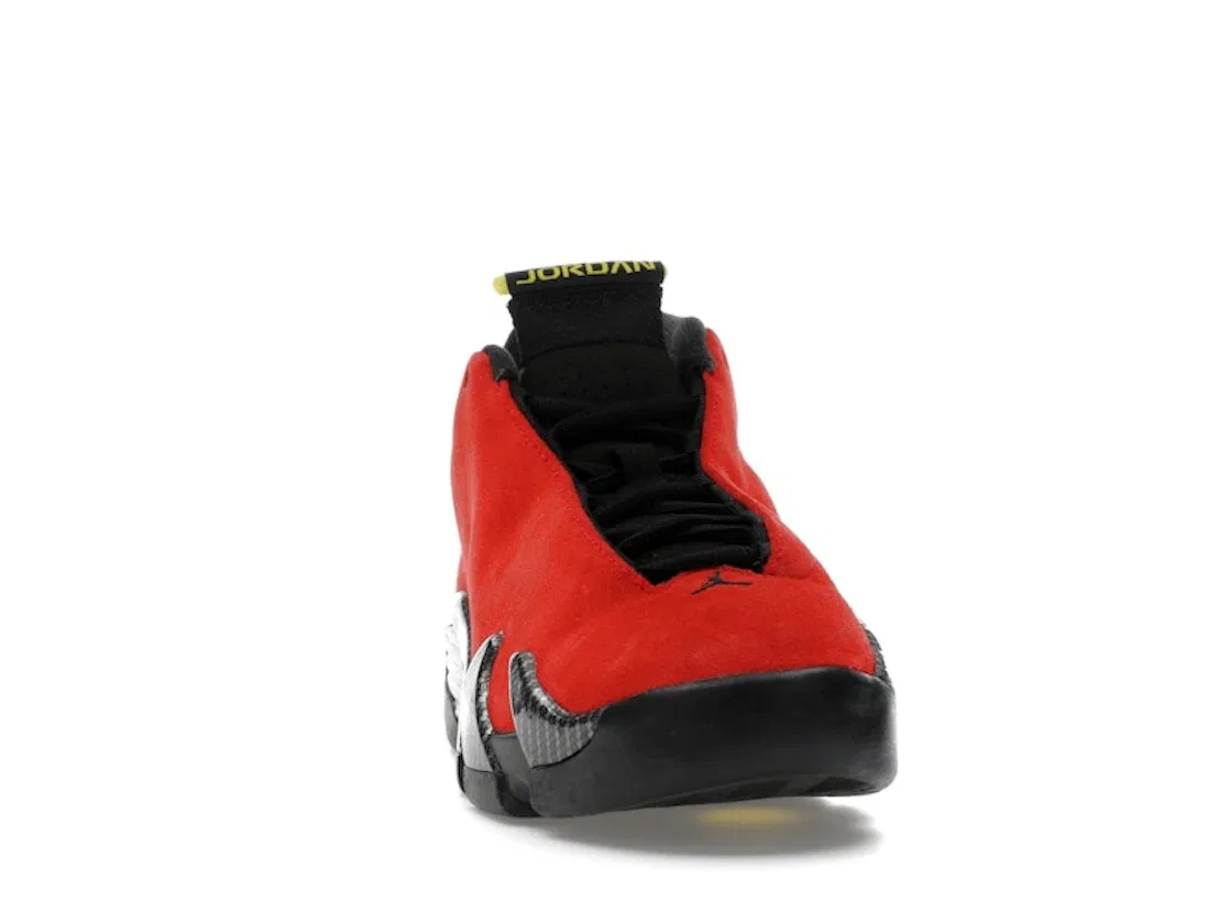 Детские кроссовки Lifestyle с дизайном Ferrari Jordan 14 Retro Jordan, Challenge Red/Black-Vibrant Yellow-Anthracite — фото 2