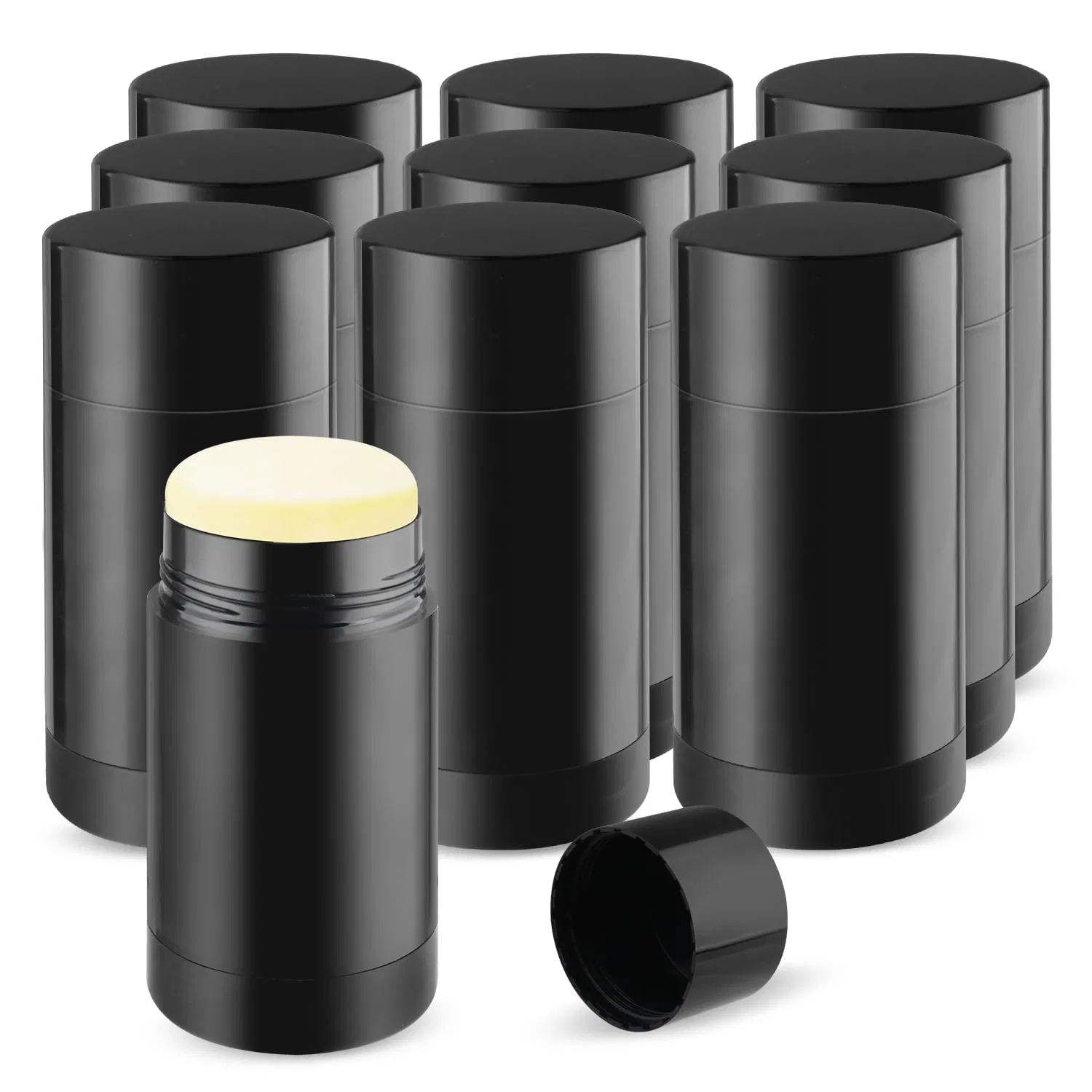 Пустые контейнеры для дезодоранта, DIY, glasstore, 10 шт, 75мл, Black
