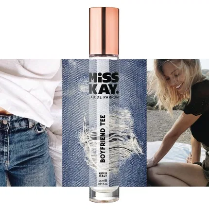 Парфюмерная вода Miss Kay Boyfriend Tee Eau De Parfum, 25 мл, Warm Amber & Magnetically Smooth